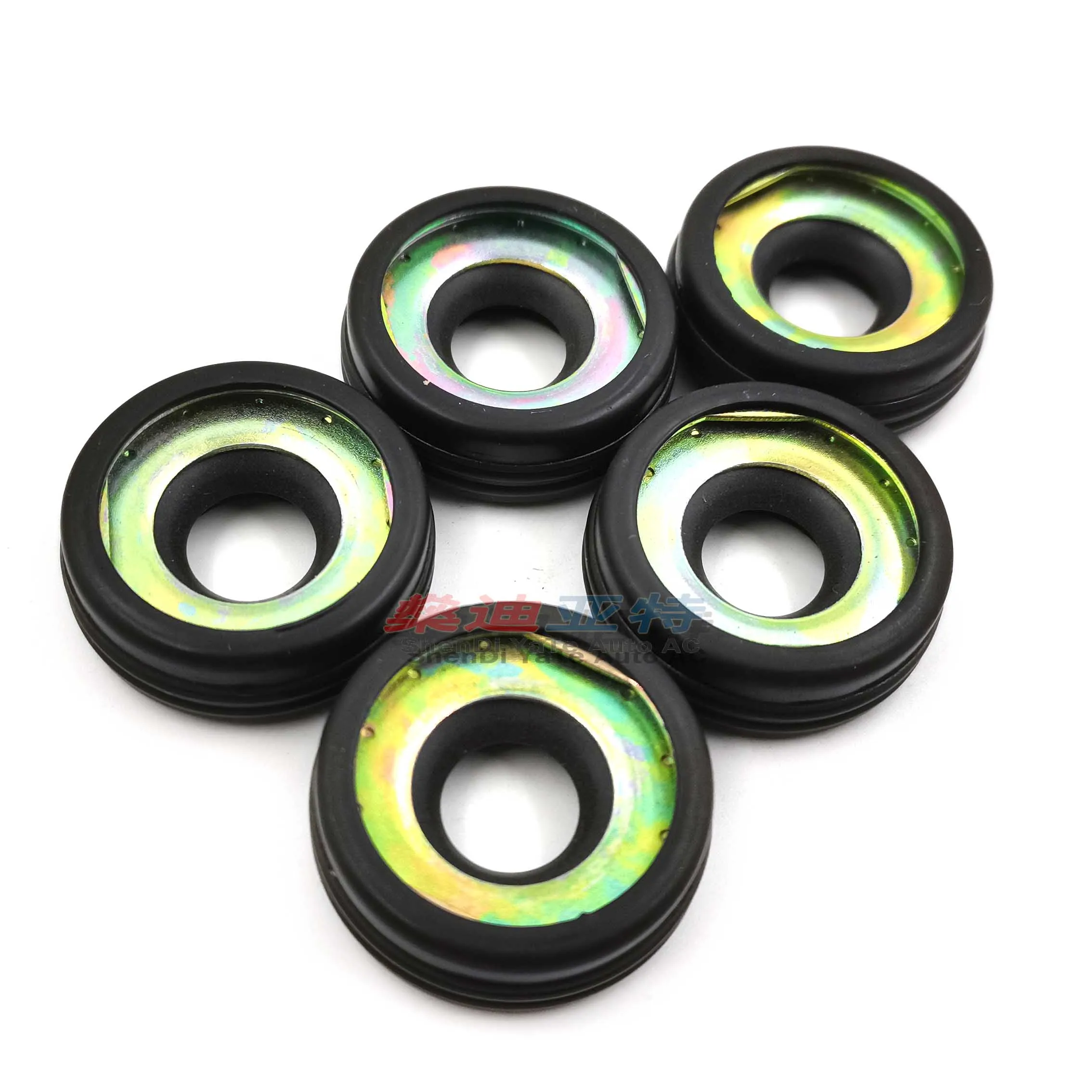 5pcs A/C Compressor Shaft Seal Stamp Oil Seal for Denso 7SBU16 for Mercedes-Benz BMW Audi,Car AC CompressorRepair Parts