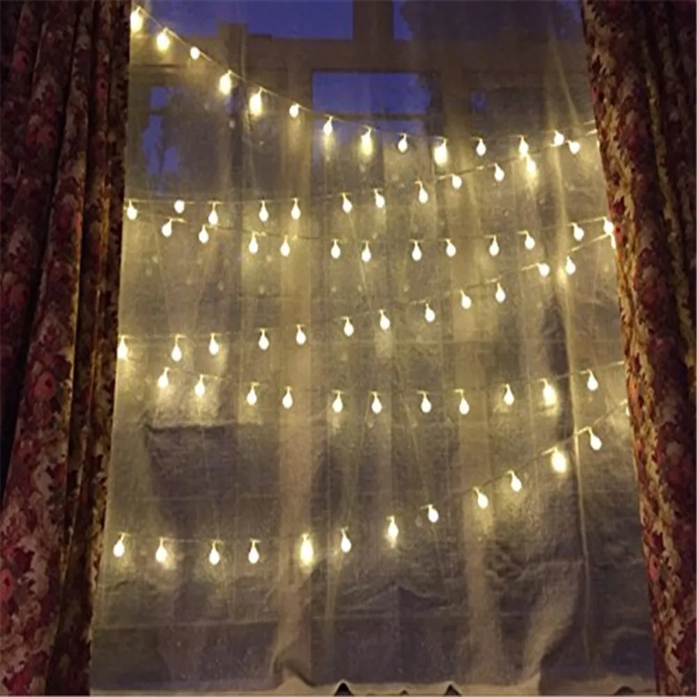 USB/Battery Power LED Ball Garland Lights Fairy String Waterproof Outdoor Lamp Christmas Holiday Wedding Party Lights Decoration