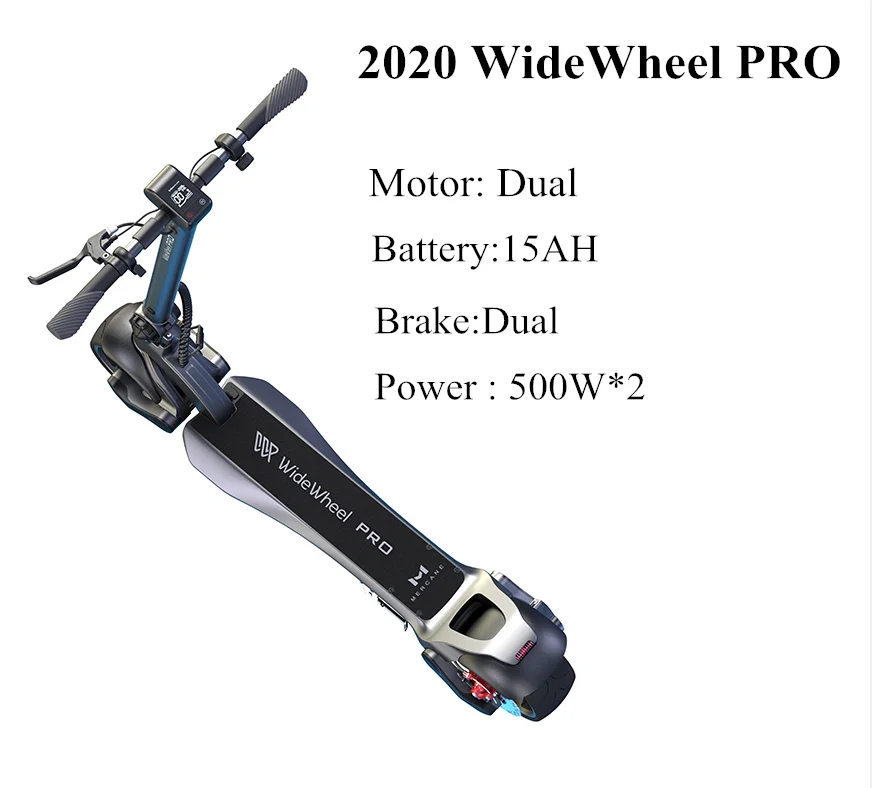 Pro ultimate 15AH Новейший Mercane WideWheel Pro Kickscooter 1000 Вт 40 км/ч умный электрический скутер с широкими колесами, двухмоторный дисковый тормоз, Ховерборд - Цвет: Pro ultimate 15AH