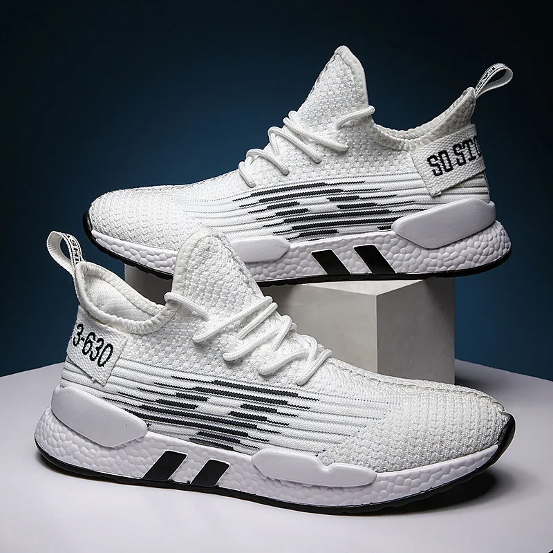 

MEN'S SHOES Summer Breathable Trendy Shoes 2019 New Style Sports Footwear Korean-style Versatile Fly Woven Mesh Shoes Men's Runn