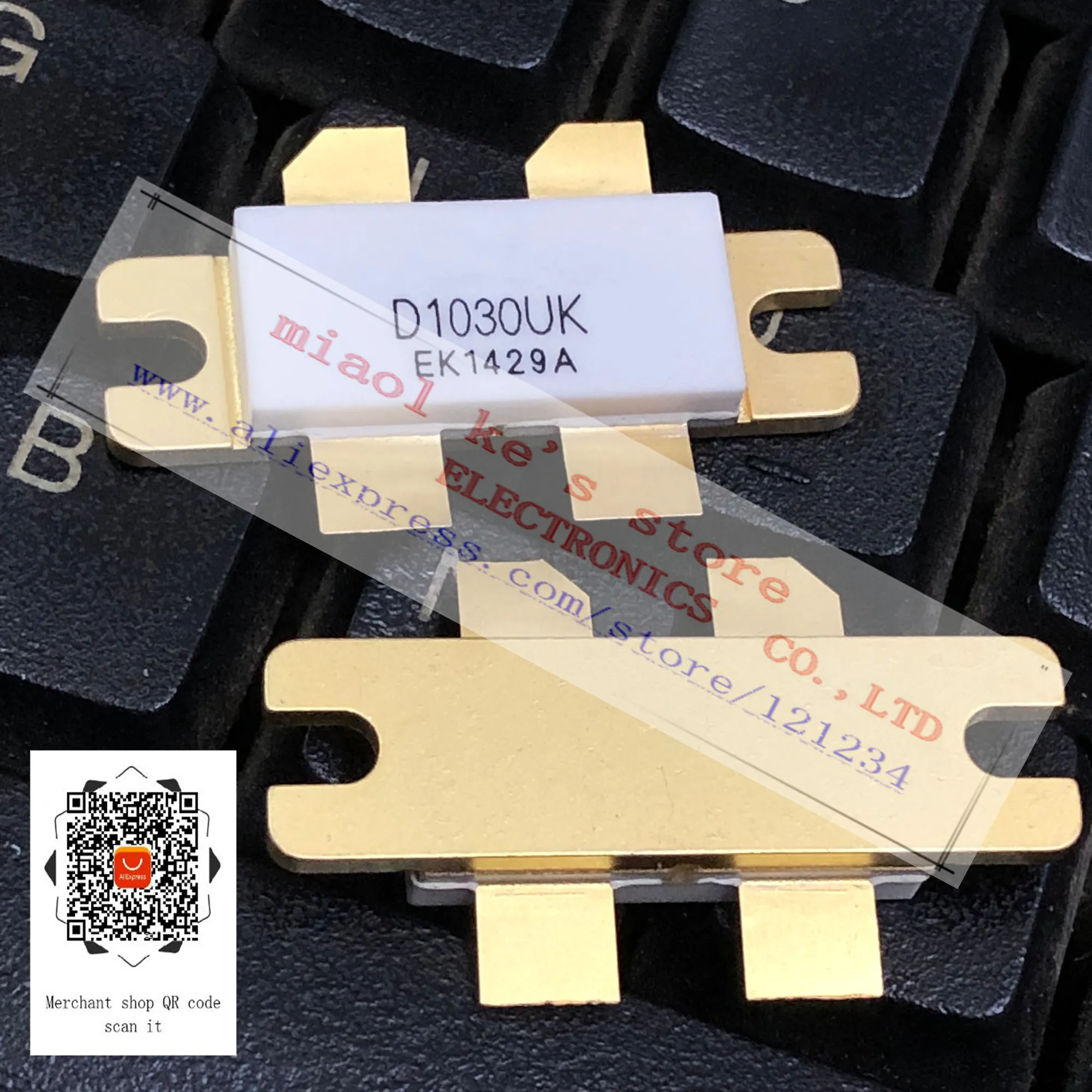 

100% Original: D1030UK D1030 UK [ 28V 40A 400W 175MHz DR ] - High quality original DMOS transistor