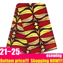 Африканская настоящая голландская восковая Ткань 6 ярдов Хлопок Анкара Нигерия Гана Голландский Настоящий Воск для лоскутного шитья африканские платья TX11
