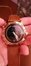 NAVIFORCE relojes deportivos para hombre superior de la marca de lujo de Cuero militar de los hombres reloj de pulsera de cuarzo Digital cronógrafo reloj Masculino