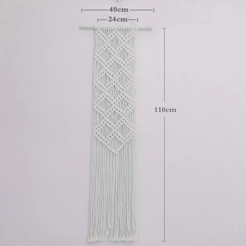 Макраме настенный подвесной-бохо шик ручной работы Тканый гобелен-современный деревенский настенный Декор для дома-квартира в общежитии спальня детская ва