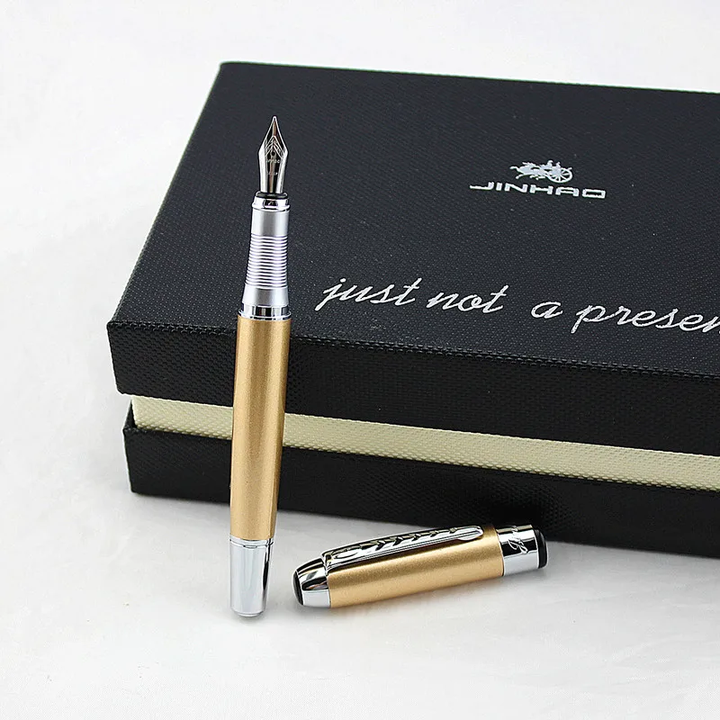 Jinhao 250, Высококачественная цветная Роскошная металлическая авторучка, школьные офисные канцелярские принадлежности, каллиграфия, 0,5 мм, перьевые чернильные ручки, подарок