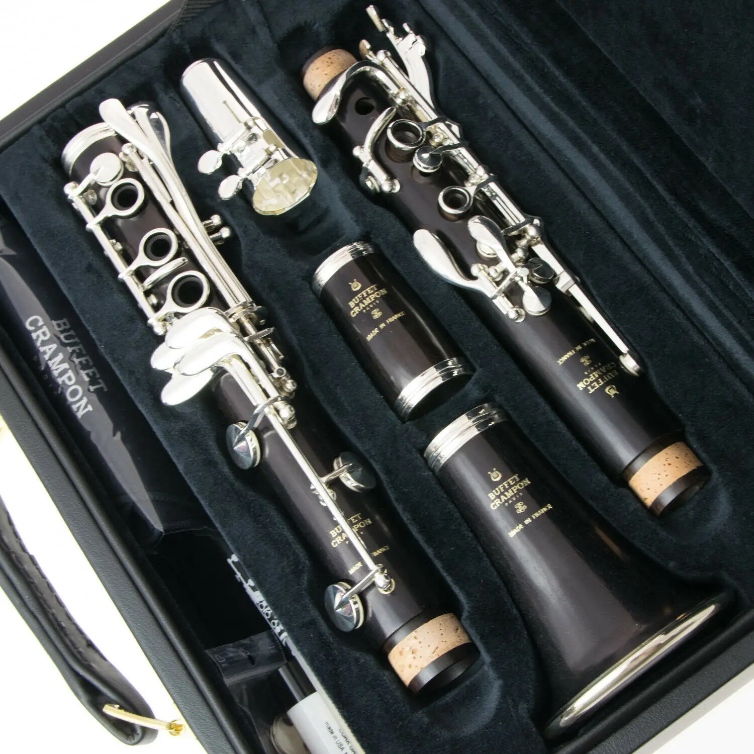 Music Fancier Club Bakelite Bb Clarinets R13 Major Professional Clarinets Silver Plated Keys 17 Keys Mouthpiece