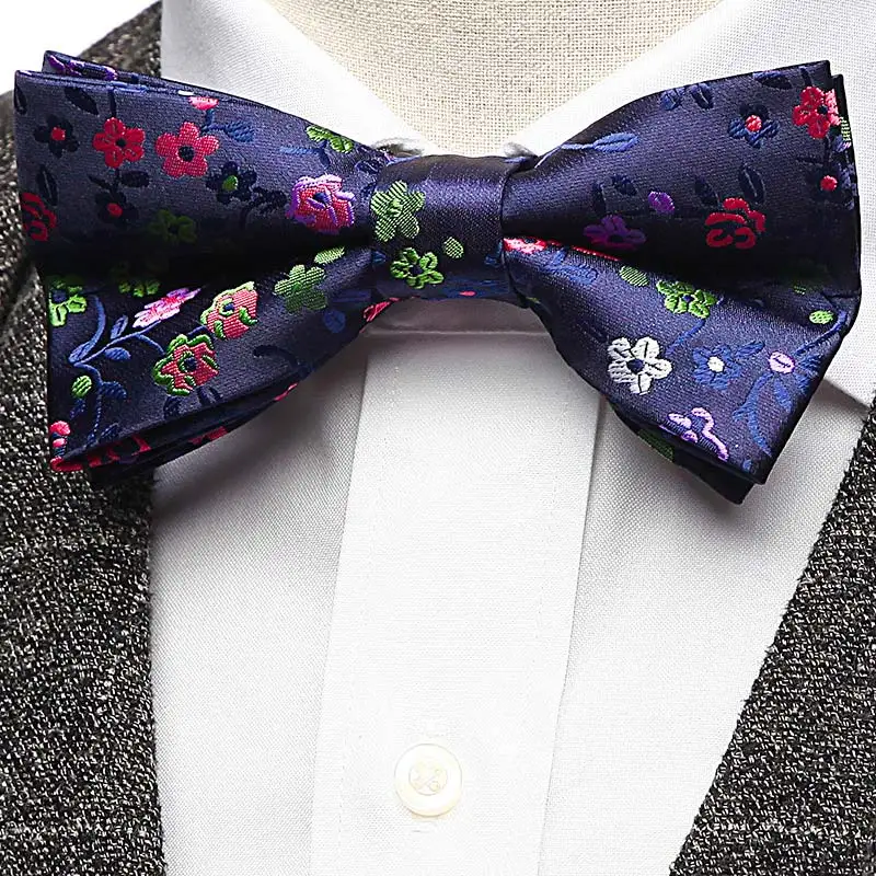 58 узоров цветочный галстук-бабочка для мужчин полиэстер шелковый галстук-бабочка шеи галстуки мужские галстуки Галстук