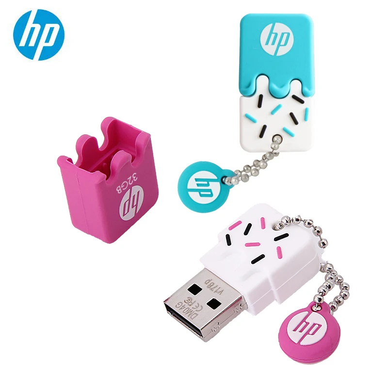 hp USB флеш-накопитель 64 ГБ силиконовая Флешка с DJ OTG type C Cle USB диск на ключ мини USB Флешка 32 Гб 16 Гб