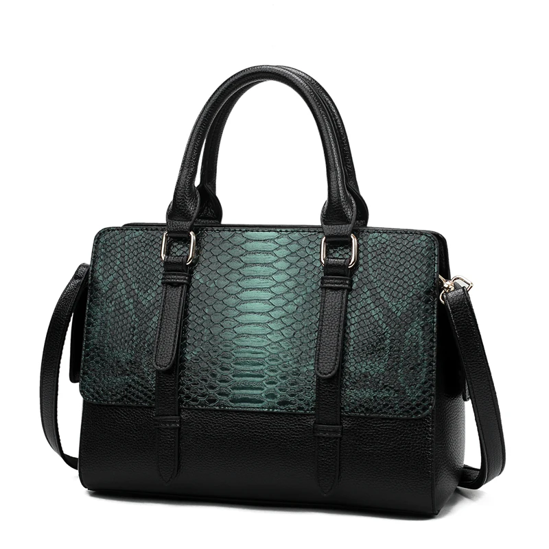 

Fashion bag women trendy ladies two-layer leather shoulder portable killer bag Korean version of simple messenger bag atmosphere