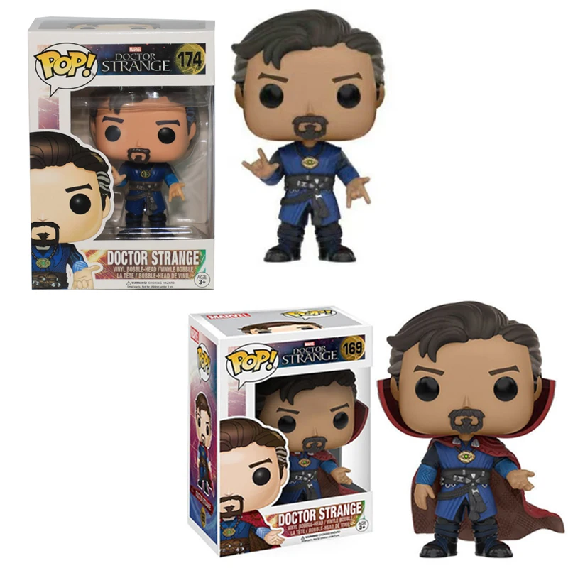 Funko pop Marvel Мстители 3: Бесконечность войны Доктор Стрэндж Виниловая фигурка Игрушечная модель игрушки для детей Рождественский подарок