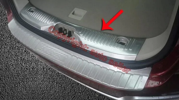 Для Ford Everest из нержавеющей стали, внутренняя защита заднего бампера, Накладка на порог, декоративная педаль