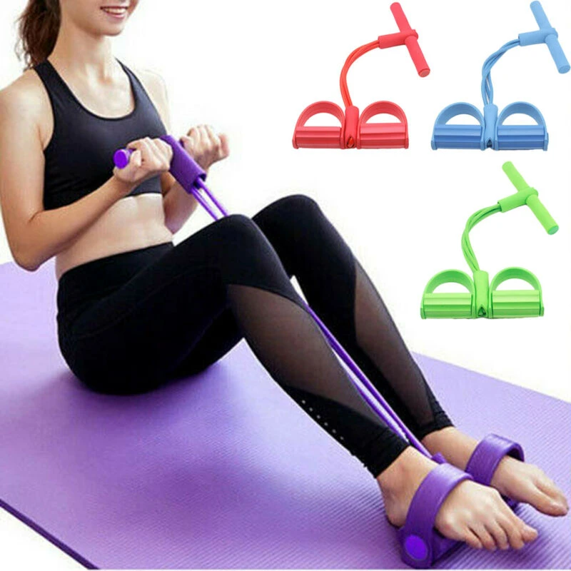 Multi-Function Foot Pedal Rope Pull Bands Tension Rope Fitness Pedal Exerciser
