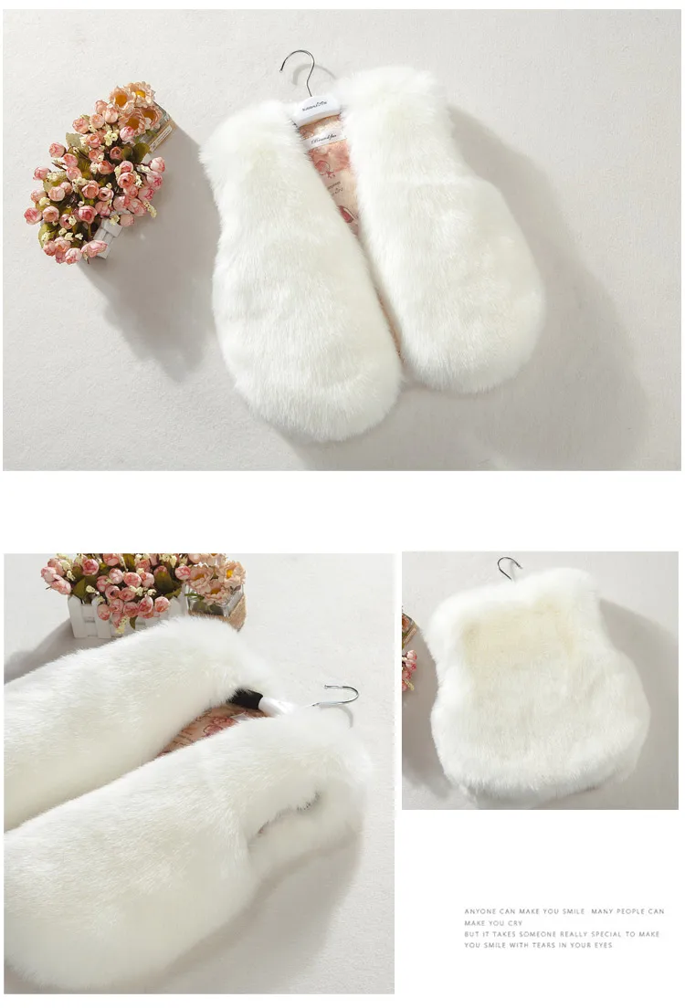 new autumn item girl fashion faux fur vest