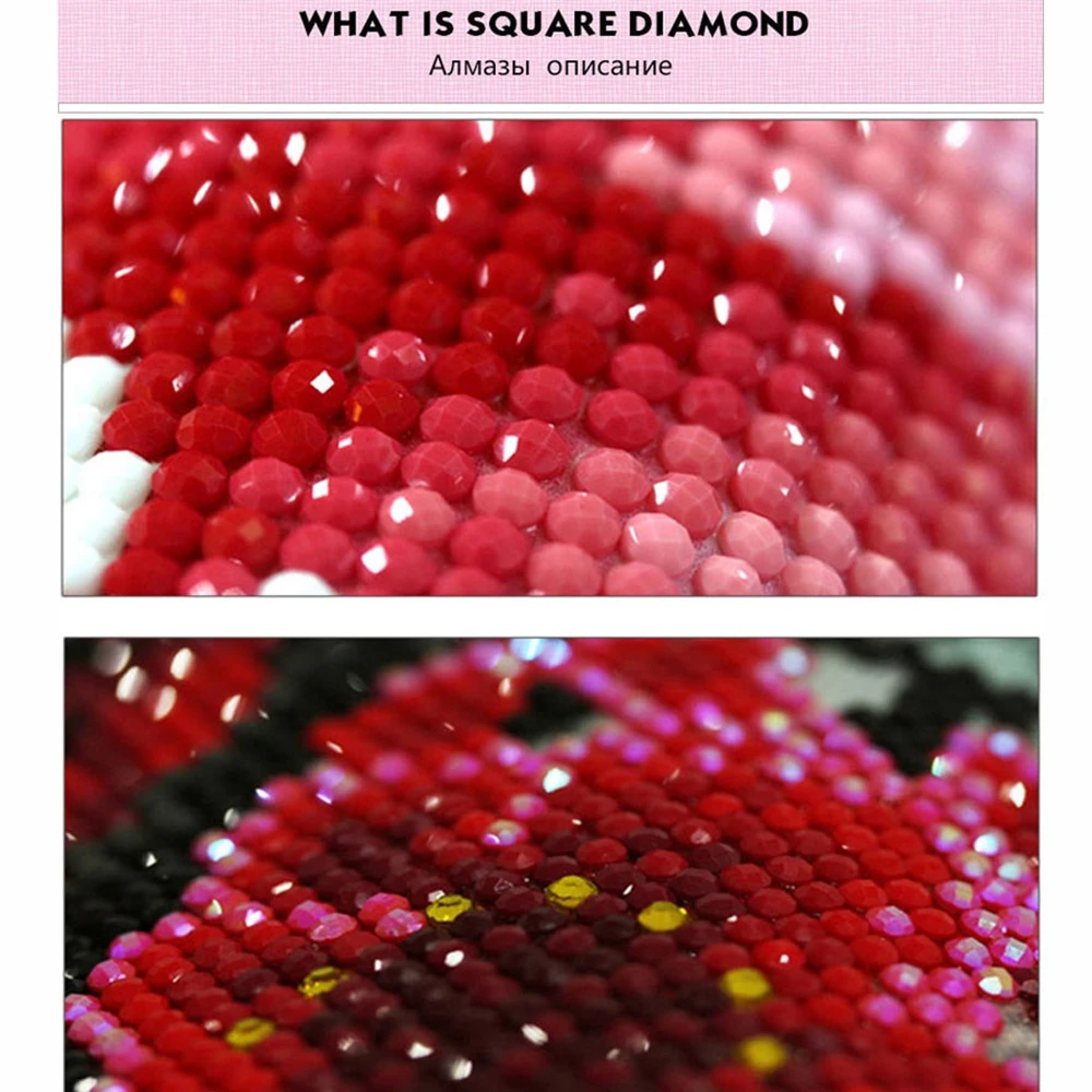 Pintura de diamantes 5D DIY, retrato de niña y hermana, paisaje de dibujos animados, bordado de arte, conjunto de mosaico redondo completo, decoración de punto de cruz para el hogar - Imagen 6
