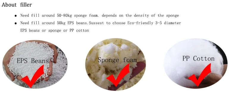 Dropshipping Giant Fur Bean Bag Cover Big Round Soft Fluffy Faux Fur BeanBag Lazy Sofa Bed Cover Living Room Furniture