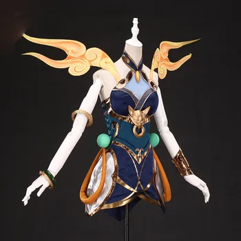 

Game LoL Lunar Empress Lux Cosplay Costume Women LoL Luxanna Crownguard The Lady Of Luminosity Costume