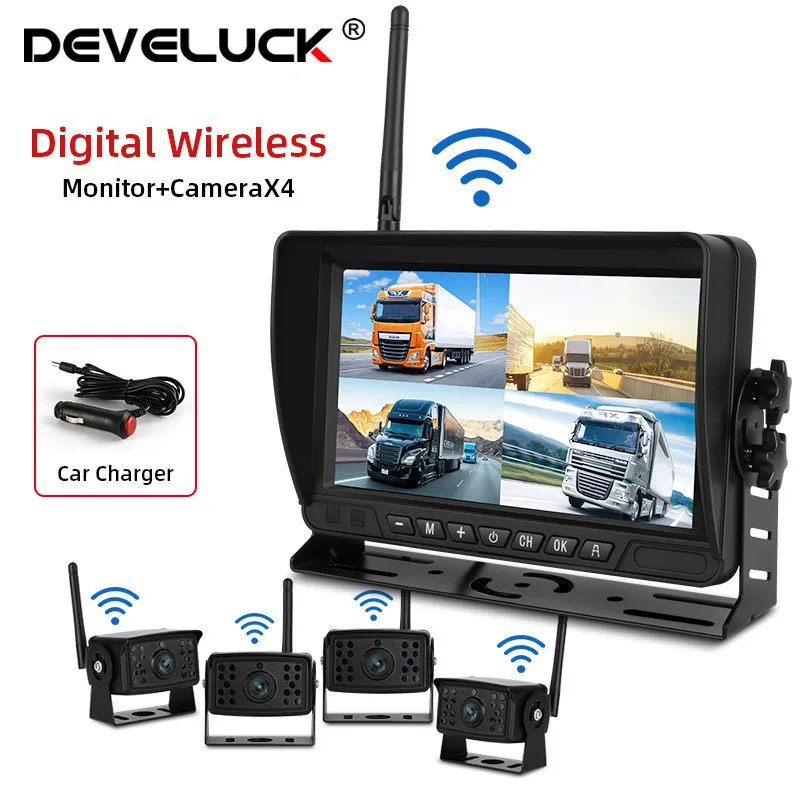 7 \цифровой Беспроводной регистратор грузового автомобиля AHD DVR 4-канальный видеорегистратор с разделенным экраном монитора спереди 1080P зерк... 7 \цифровой Беспроводной регистратор грузового автомобиля AHD DVR 4-канальный видеорегистратор с разделенным экраном монитора спереди 1080P зерк...