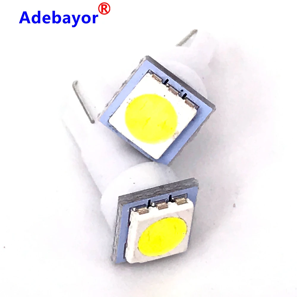 TuningPros LEDBW-T5-Y1 Brake Warning LED Light Bulbs T5 1 LED Yellow 2-pc Set 