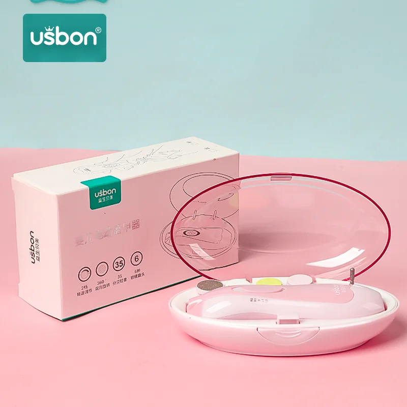 

Usbon Baby Nail Care Safe Electric Clipper Cutter Nail Trimmer Manicure Pedicure Clipper Cutter Scissors Kids Infant Nail Cute