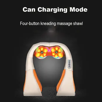 

Charging Kneading Massage Heating Massage Shawl Kneading Massage Finger Pressure Warm Multi-Function Car Home Cervical Massager