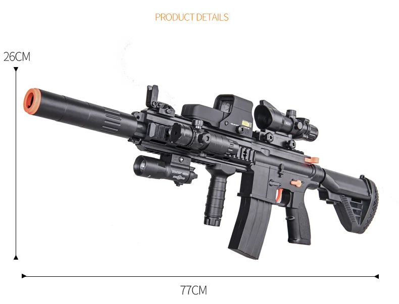 Детская пластиковая игрушка M416 водяной пистолет винтовка CS стрельба игры Электрический пистолет открытый Забавный M4A1 водяной пистолет для детей рождественские подарки