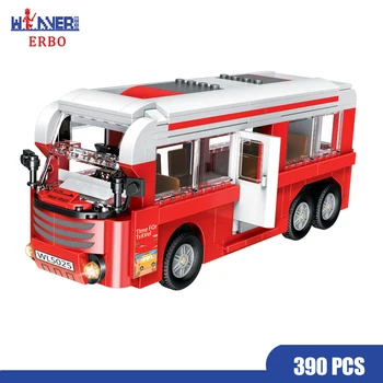

ERBO New Compatible Lepining City 390Pcs Technic Series Volkswagen Camper Van Model Building Blocks Kits Set Bricks Toys