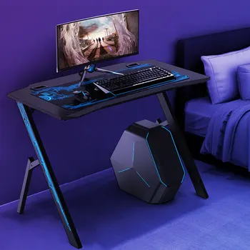 

43.3"Game Table Computer Desktop Table and Chair Game Professional Internet Cafe Game Chair Computer Table With Mouse Pad