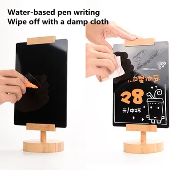 

360 Degree Rotating A4 Table Display Stand Board Table Number Price Listing Sign Holder Frame Board