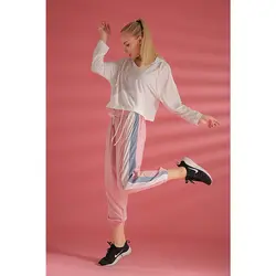 2019 спортивные беговые кроссовки женские фитнес свободные брюки Мягкая брендовая одежда сексуальные женские Мешковатые упражнения для