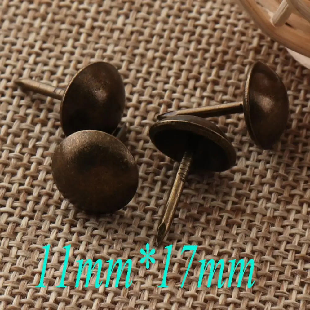 50 шт гвозди для обивки 11 мм античные бронзовые с заклепками ногтей | Дом и сад