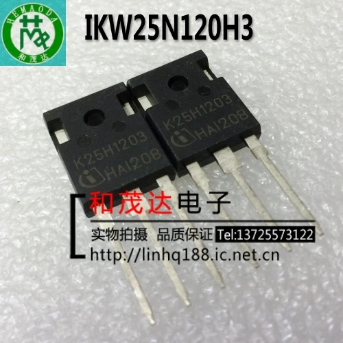 

1PCS new original IKW25N120H3 K25H1203 TO-247 1200V25A in stock