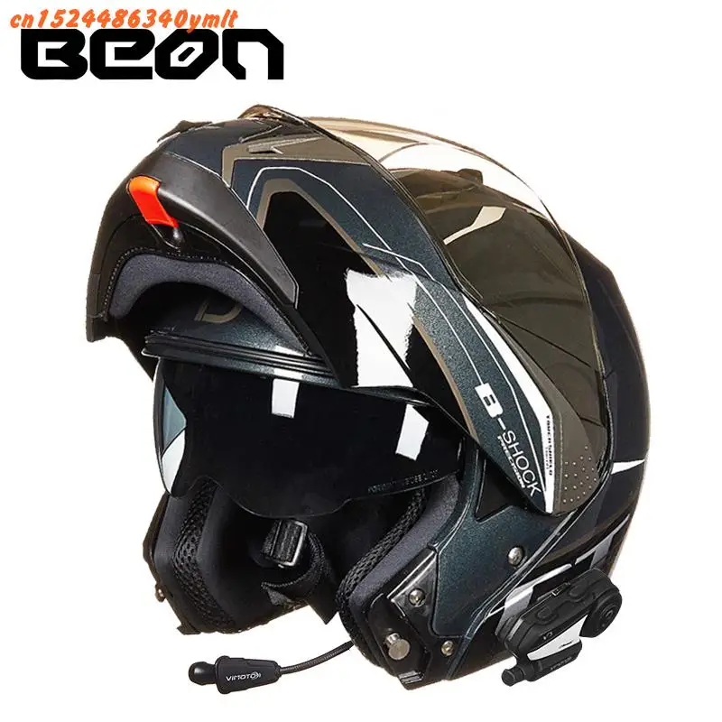 BEON B-700 мотоциклетный шлем Casco Moto Filp Up мотоциклетный шлем двойной козырек Полнолицевой гоночный мотошлем