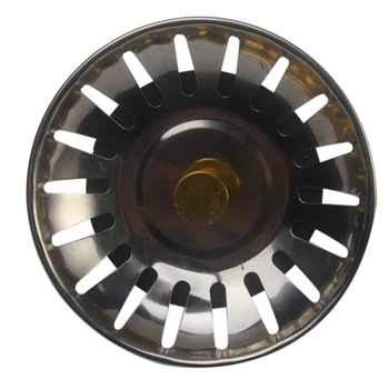 

Kitchen Sink Bathroom Food Filter Easy Install Home Anti Bloking Waste Durable Replacement Fitting Stainless Steel Strainer Plug