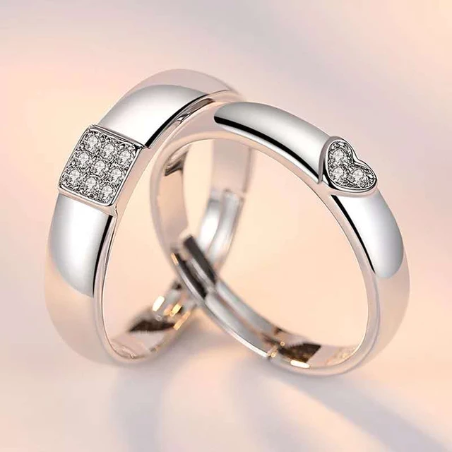 BEAUTIVIA Endless Love Valentine Gifts Couple Rings Valentine Day Propose  Your Girlfriend Love Gift Alloy Cubic Zirconia Platinum Plated Ring :  Amazon.in: Jewellery