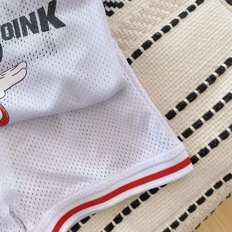 baby clothing set essentials 2021 Summer Kids Clothing Sets Cartoon Print Children's Quick-drying Suit Baby Boys Girls Mesh Sleeveless T Shirts Shorts 2pcs baby clothing set red	