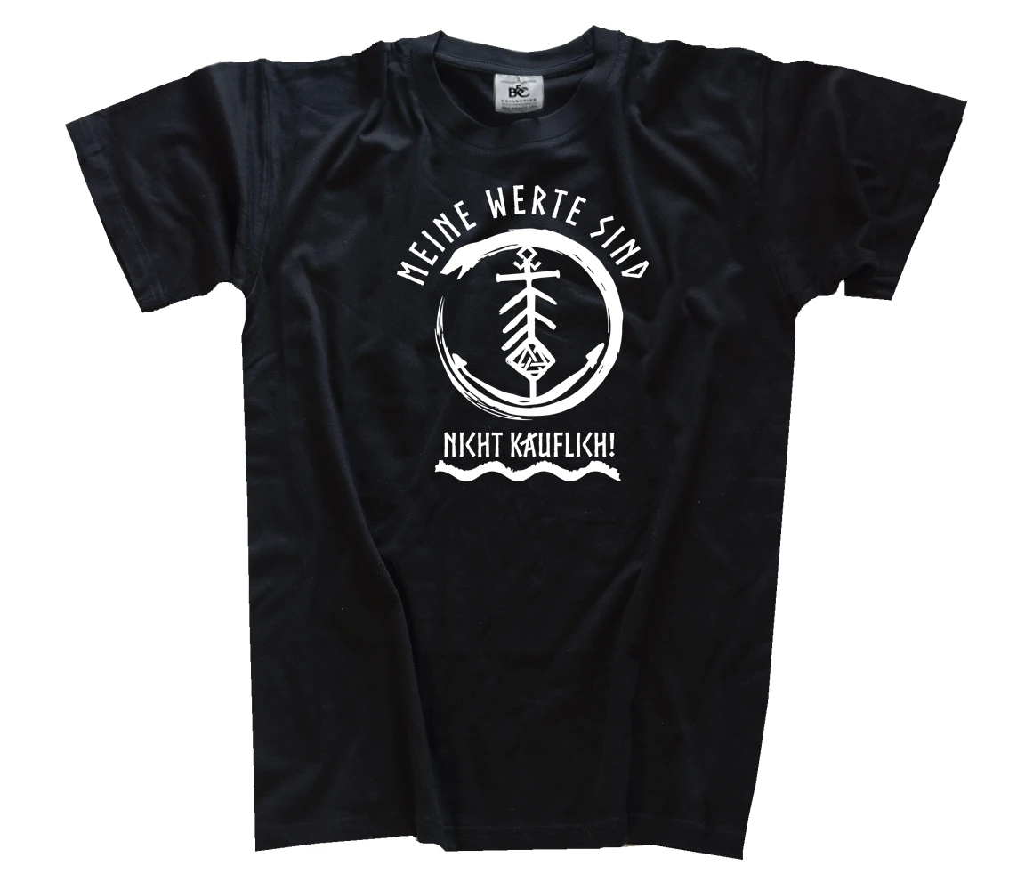 Viking Shirts My Werte Are not for sale Germanent-Shirt Cool Casual pride t shirt men Unisex New Fashion tshirt |