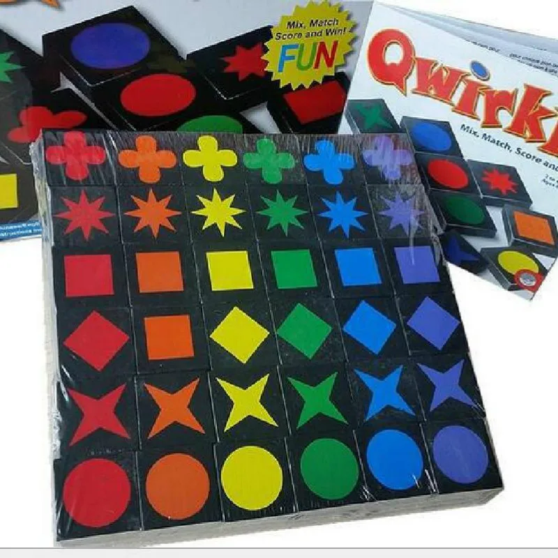 2021 New Educational Educational Toys Qwirkle Wooden Chess Parent-child Interactive Game Toys Children and Adult Toys