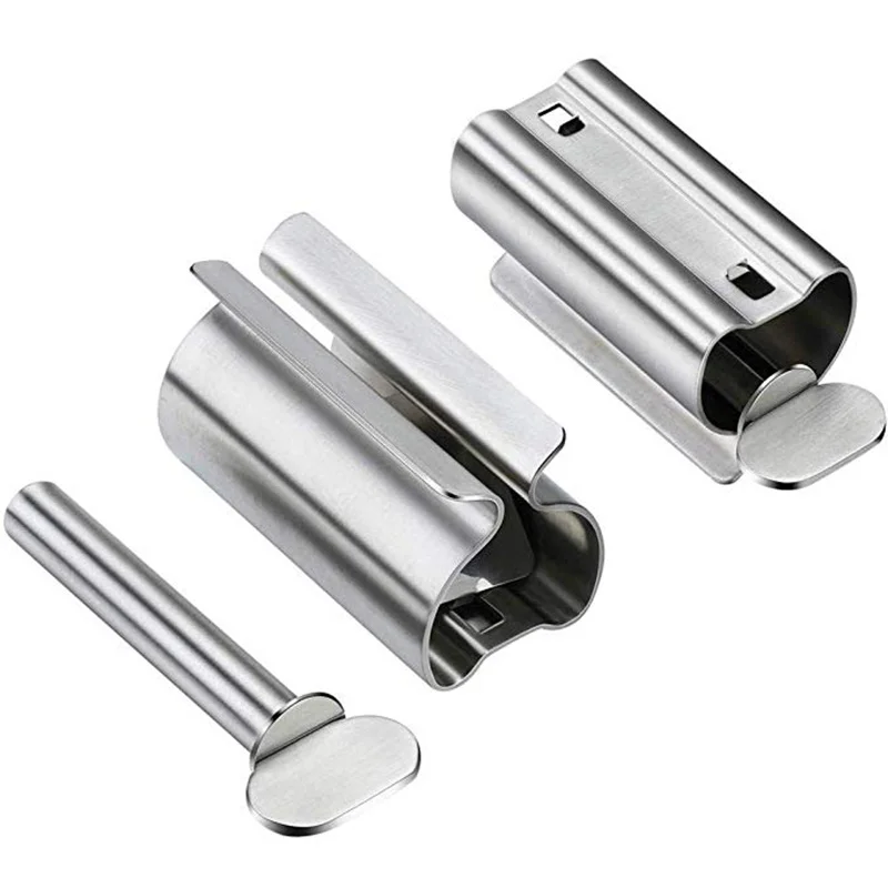 Toothpaste Squeezer Toothpaste Dispenser Bathroom Accessories Set Home Rolling Toothpaste Squeezer Tube Toothpaste Dispenser Toothbrush Holder Squeezer Holder Bathroom Accessories Set
