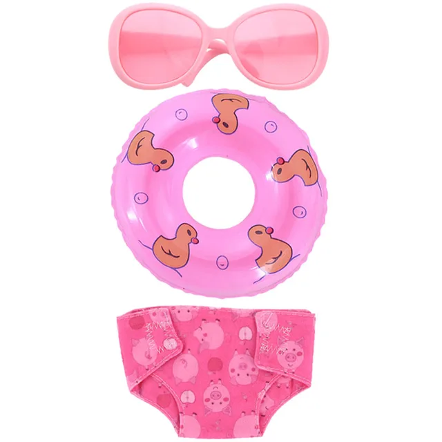 Doll Clothes Flamingo Kitty Pepa Pig George Dsiney Elsa Dress Shoes For 18 Inch American of Girl&43CM Reborn Baby New Born Doll SP516