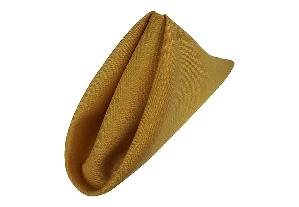 45cm×45cm Gold Polyester Plain Table Napkins For Wedding Party Hotel Home DecorTable Napkins