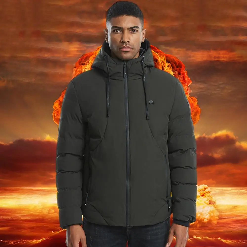 Electric USB Winter Heated Warm Vest Men Women Heating Size M-4XL Jacket