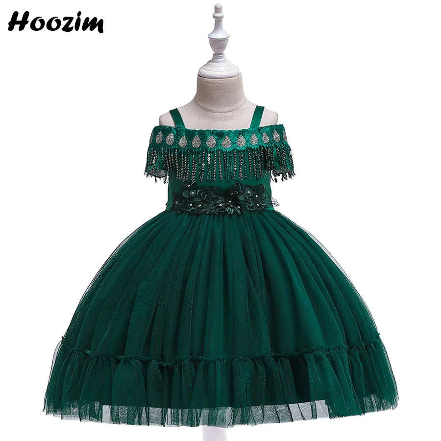 emerald green cold shoulder dress