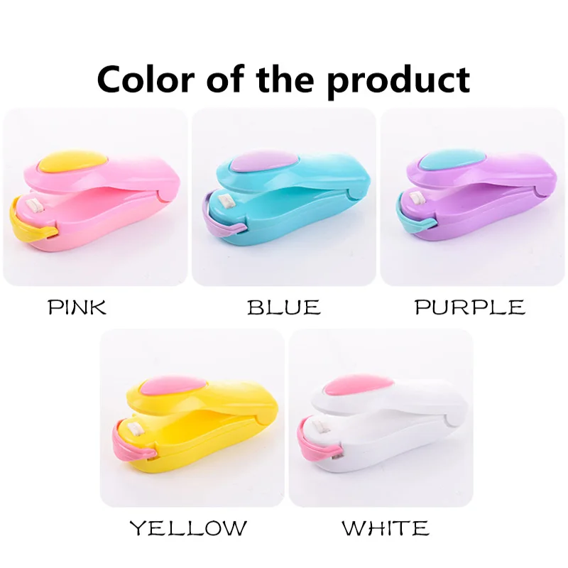 Mini Electric Heating Press Flat Irion Portable Easy Operation Handy Capper Clip Sealer Machine For Food Storage