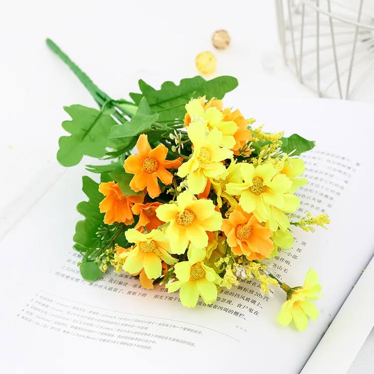 Artificial Gerbera Daisy Flower Bouquet for Home and Garden Decoration