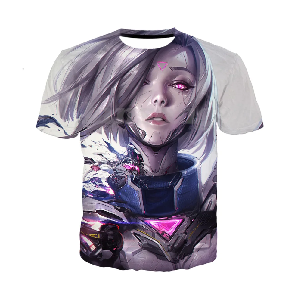 League of legends project fiora 3d печать футболки/толстовки/брюки мужские комплекты харадзуки
