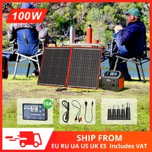 Dokio 18V 100W 200W 300W elastyczny składany Panel słoneczny 12V kontroler przenośny Panel słoneczny na kemping/podróż