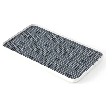 

Home Fruit Vegetables Easy Clean Grids Design Drying Dish Drainer Hollowed Out Storage Tray Double Layers Kitchen Accessory