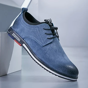 

Mens Shoes Suede Fashion England Trend Casual Shoes Oxford Brand Formal Leather Dress Men Flats Business Office Zapatos Hombre