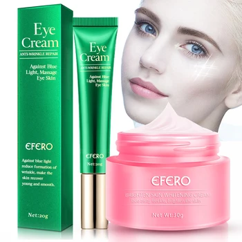 

2Pcs/Set Eye Cream Fading Fine Lines Remove Dark Circles Anti-aging Eye Cream Whitening Remove Freckle Face Cream Skin Care