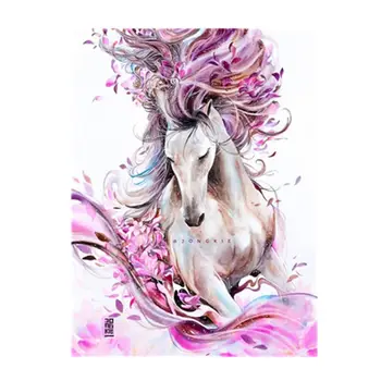 

Shy Horse Digital Oil Painting By Numbers Canvas Wall Picture DIY Hand Painted No Frame Home Decor for Adults Beginner